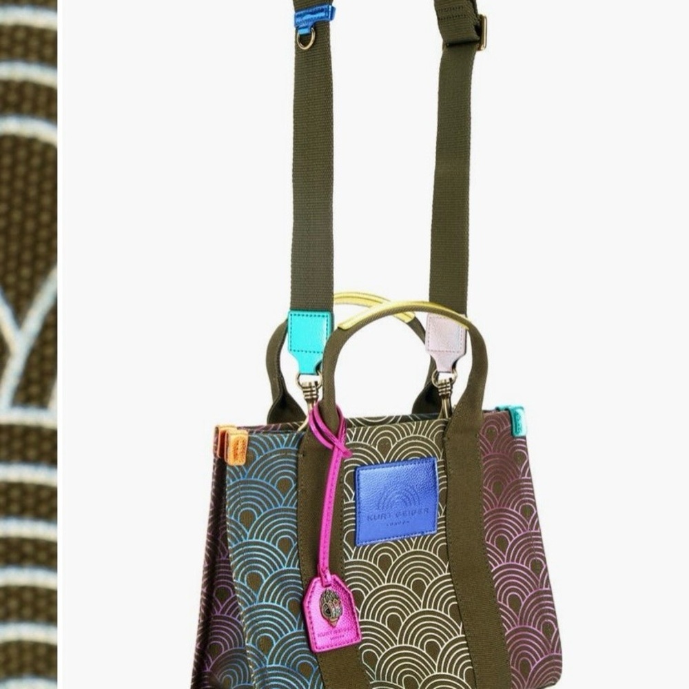 Kurt Geiger Colorful Wave Pattern Crossbody Bag NWT - Picture 3 of 10